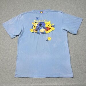 Disney Pooh & Co Shirt Womens XL Blue Tigger Eeyore Winnie the Pooh‎ Graphic Tee